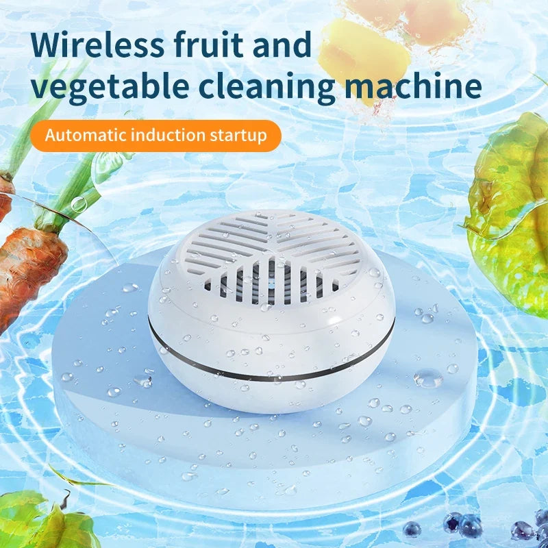 Wireless Magnetic Fruit & Vegetable Bubble Washer Cleaner