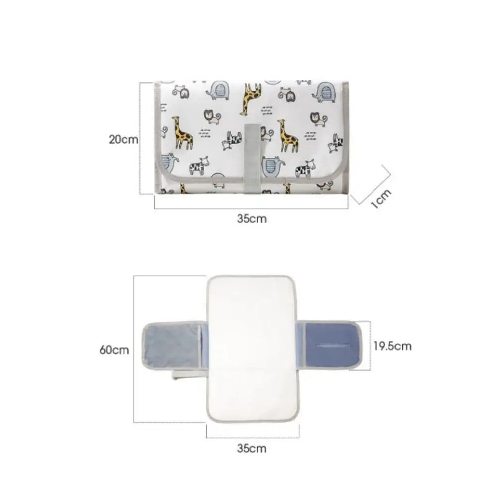 Portable Foldable Waterproof Baby Diaper Changing Mat | Cartoon