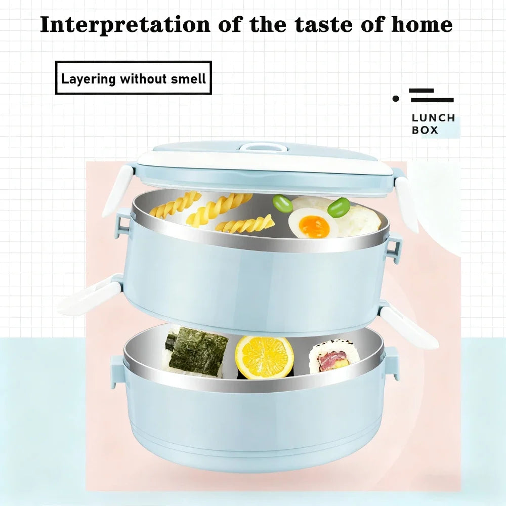Stainless Steel Thermal Lunch Box – Leakproof Food Container