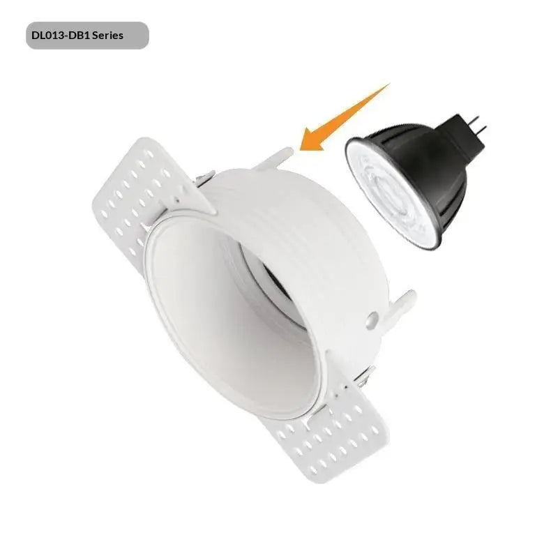 Trimless Recessed LED Downlight GU10 MR16 Anti-Glare Spotlight