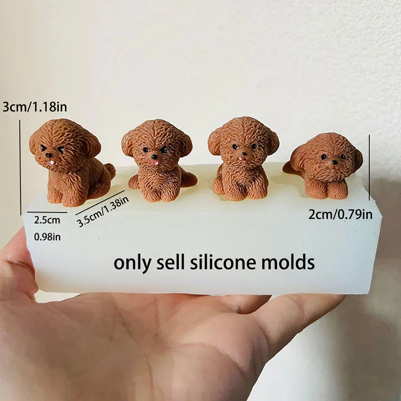 Sleeping Dog Silicone Mold – Soap Resin Plaster Craft Mold