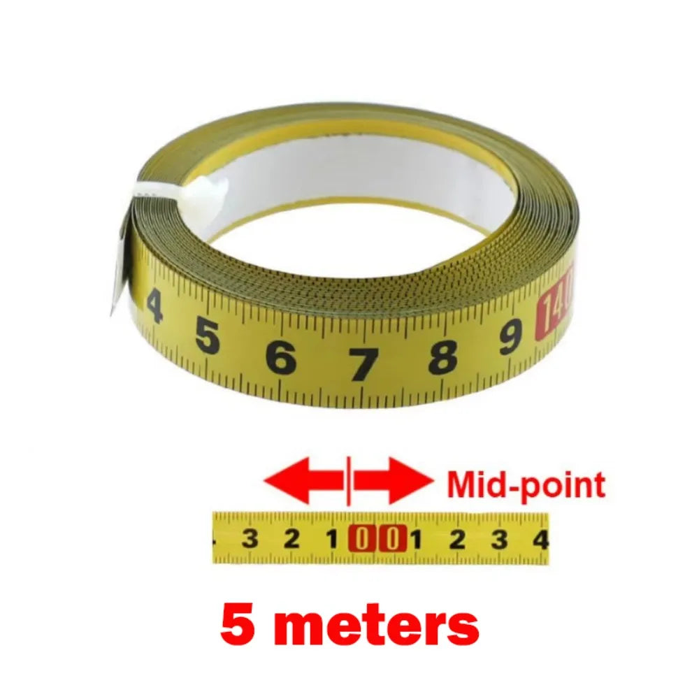 Self-Adhesive Metric Steel Tape Measure 1–5M | Miter Track