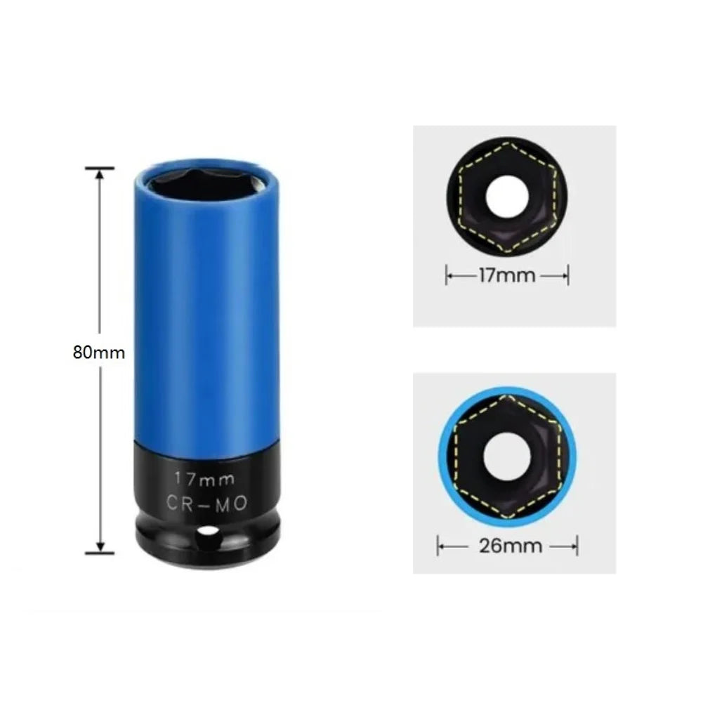Wheel Protector Socket 17/19/21mm 1/2" Drive | DAZZLEEX