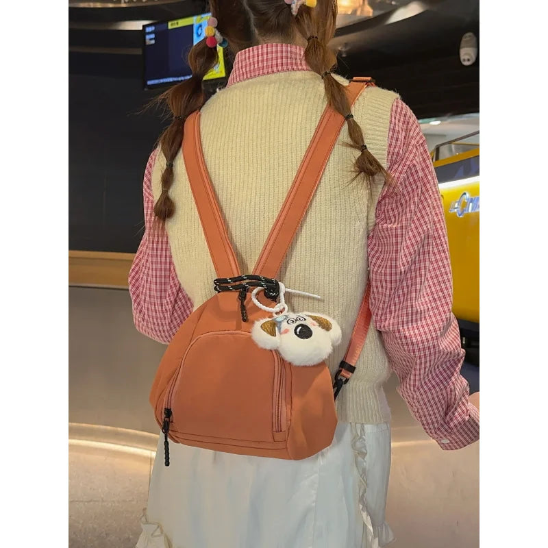Nixie Small Nylon Backpack – Lightweight Casual Crossbody Bag
