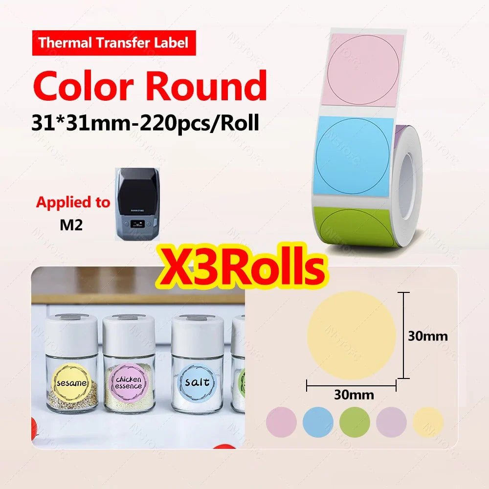 Niimbot M2/M3/B32/Z401 Waterproof Cable Wire Label Stickers