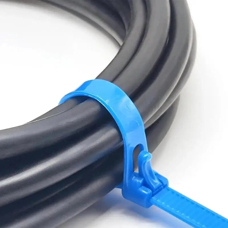 100PCS Reusable Nylon Cable Ties – Colored Detachable Zip Ties
