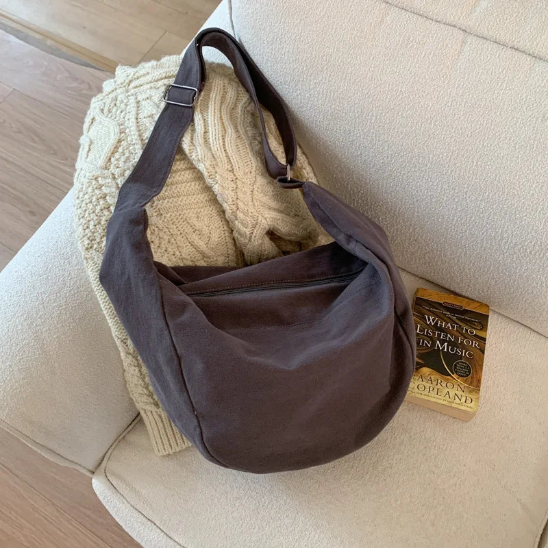 Women's Large Capacity Canvas Crossbody Shoulder Bag