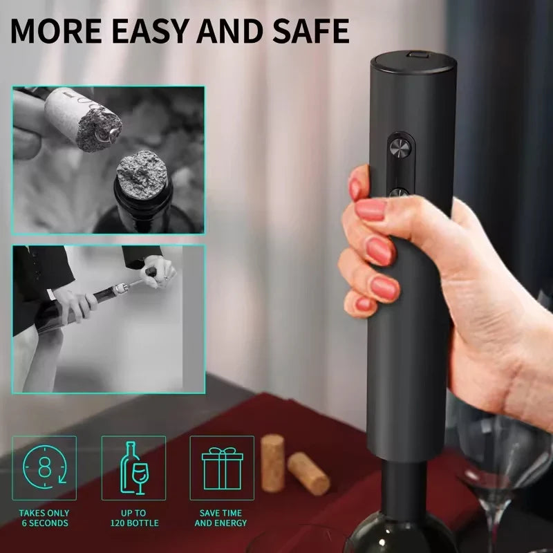 CLITON Electric Wine Opener Set – Automatic Corkscrew Kit