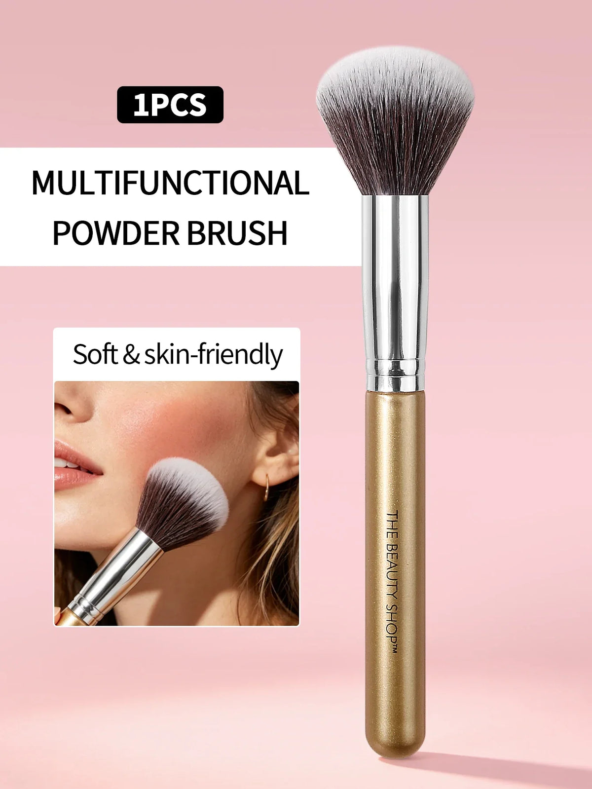 Multi-Purpose Makeup Brush – Blush, Highlight & Contour