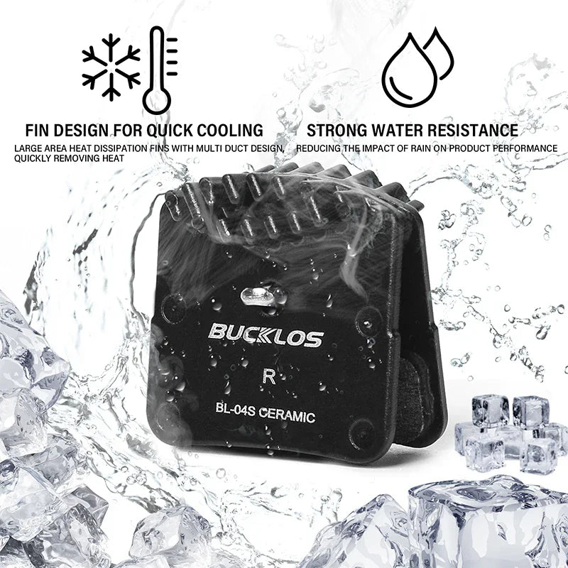 BUCKLOS Ceramic Disc Brake Pads for Shimano MTB & Road Bike