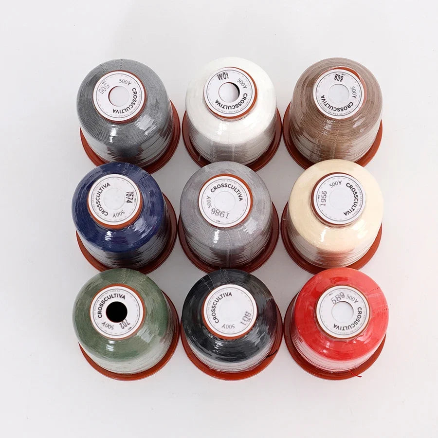 9-Color Sewing Thread Kit 500 Yards – Polyester Multicolor