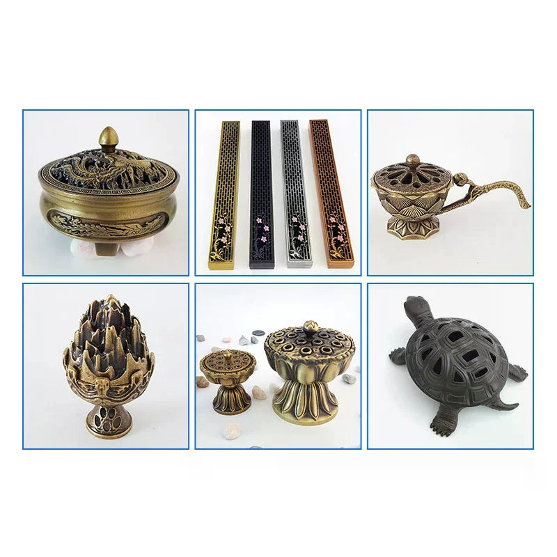 Three-Legged Incense Burner Bowl – Ancient Taishan Stone Style