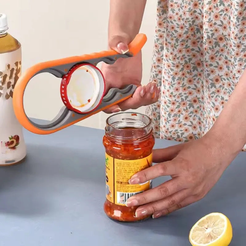 4-in-1 Can & Bottle Opener – Anti-Slip Multi-Function Tool