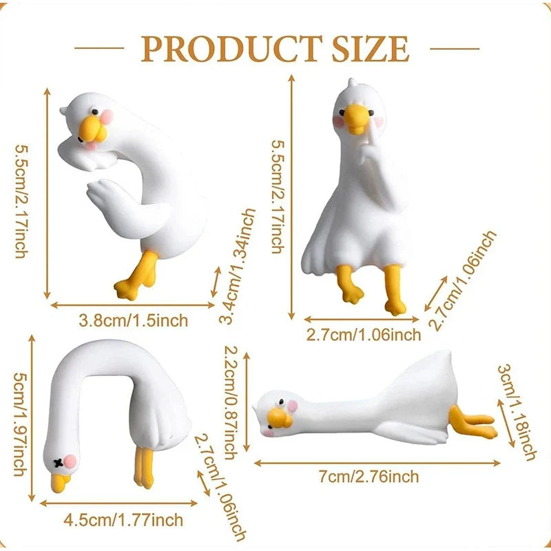 3D Resin Duck Ornament – Desk, Dashboard & Monitor Decor