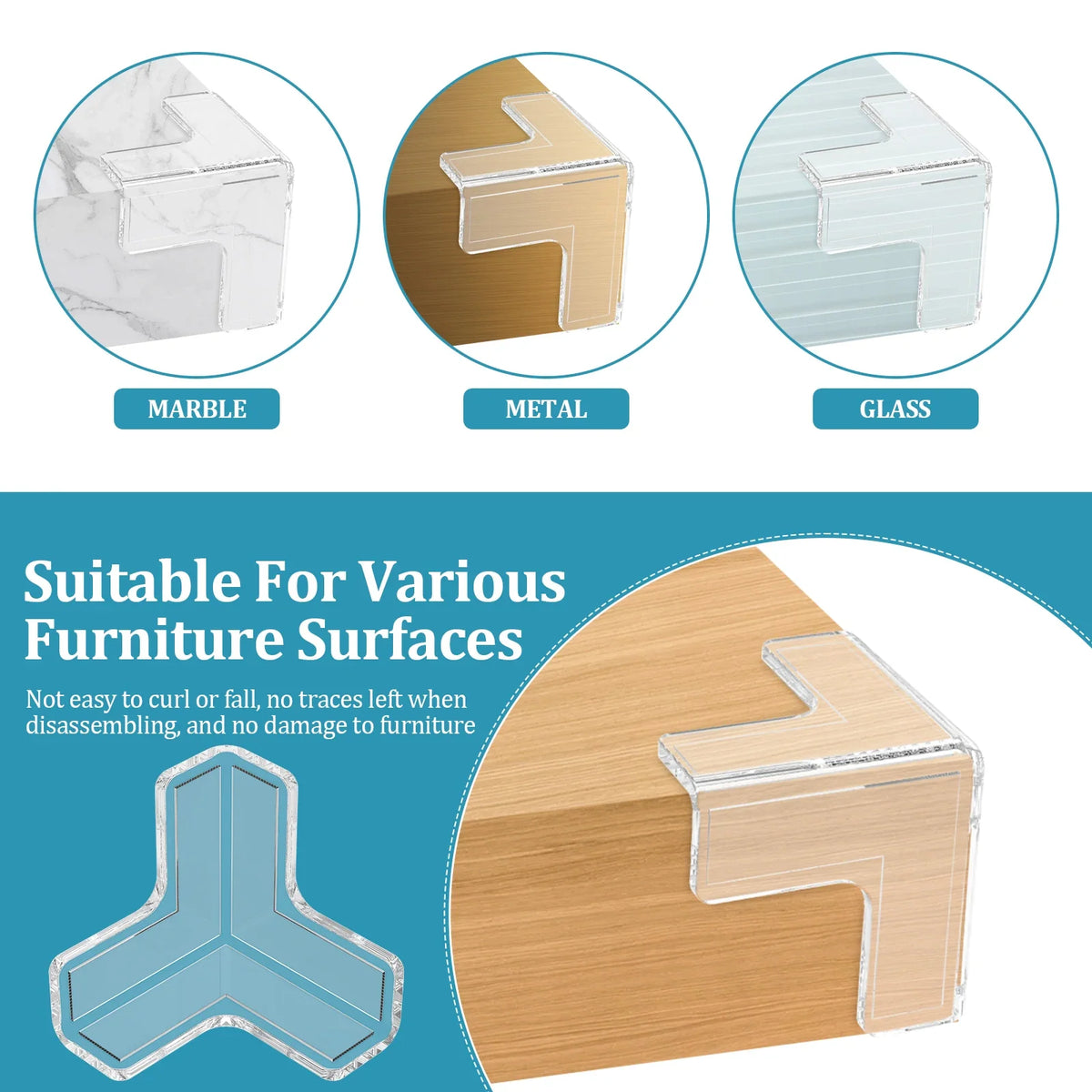 Baby Corner Guards – Transparent PVC Edge Protectors 24/48/100 Pcs