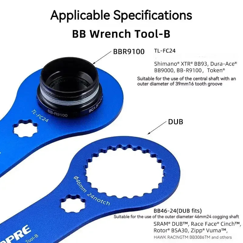 TOOPRE 44mm 46mm Bottom Bracket Wrench BB Tool DUB BBR60