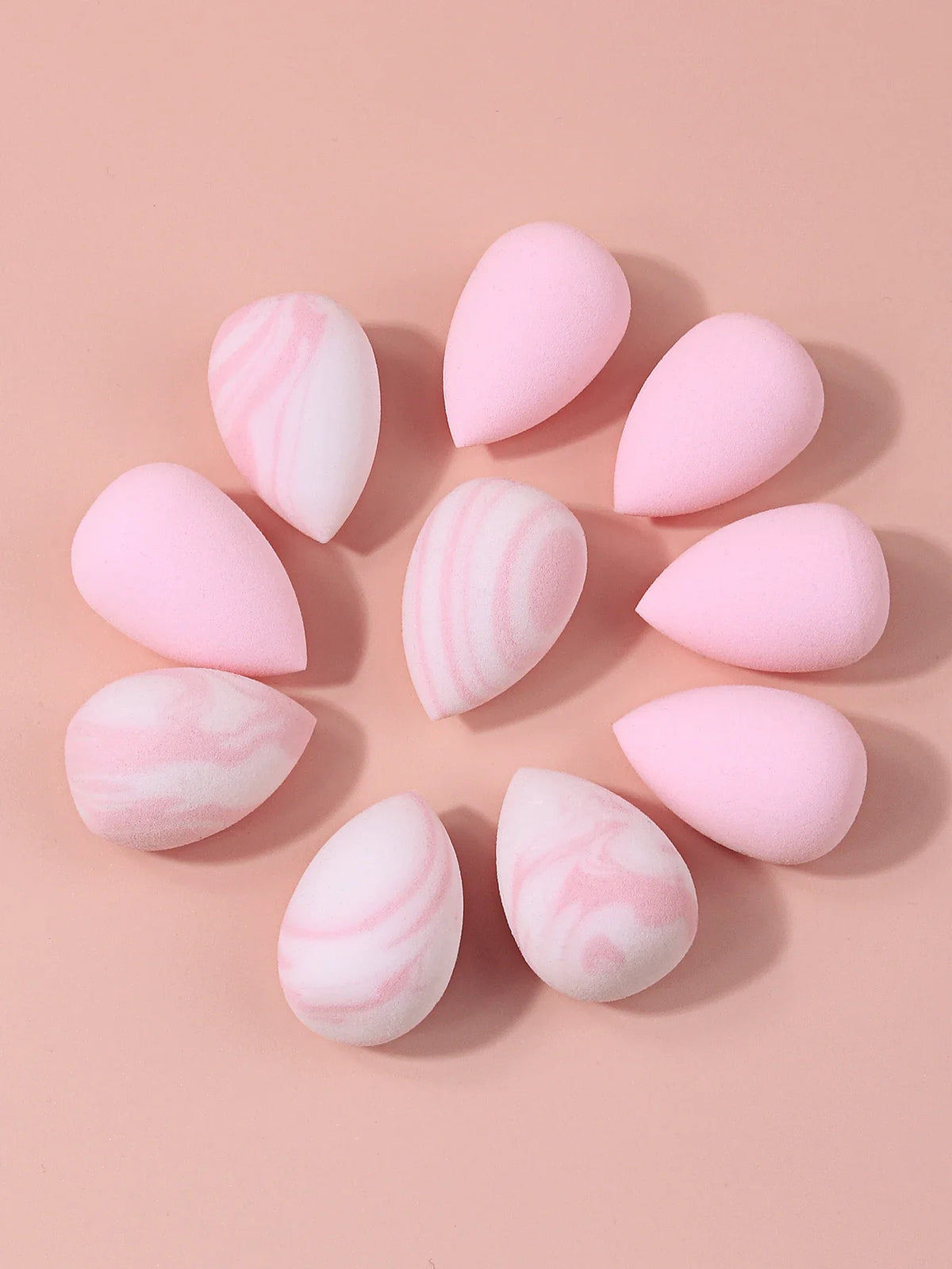 Mini Pink Beauty Sponges 10-Pack – Blend Foundation & Powder