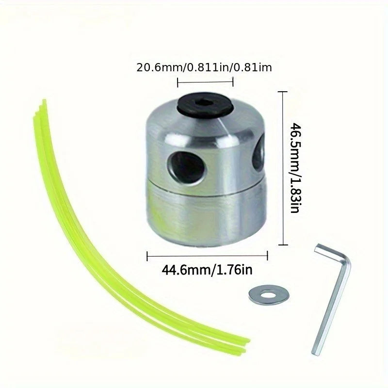 Aluminum 4-Line Grass Trimmer Head – Brush Cutter Replacement