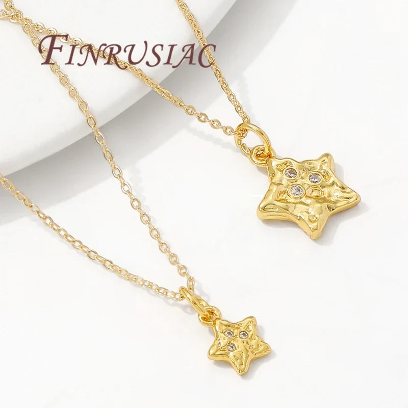 18K Gold Plated Star Charms – DIY Earring & Necklace Pendants