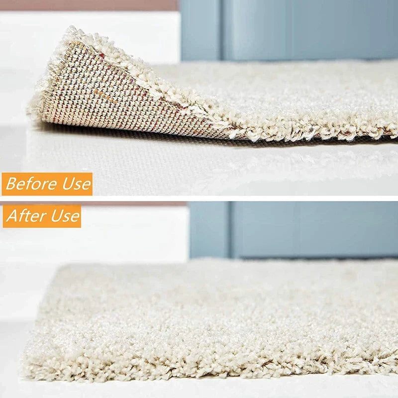 Reusable Anti-Slip Carpet Gripper Tape | Rug Corner Clips