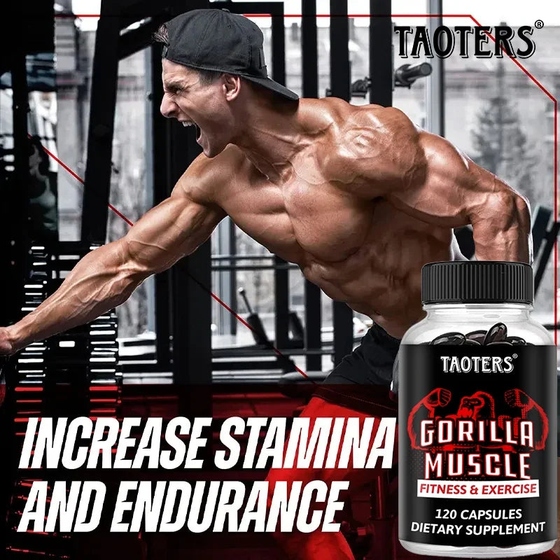Gorilla Muscle Capsules – Horny Goat Weed, Ginseng & Maca Root