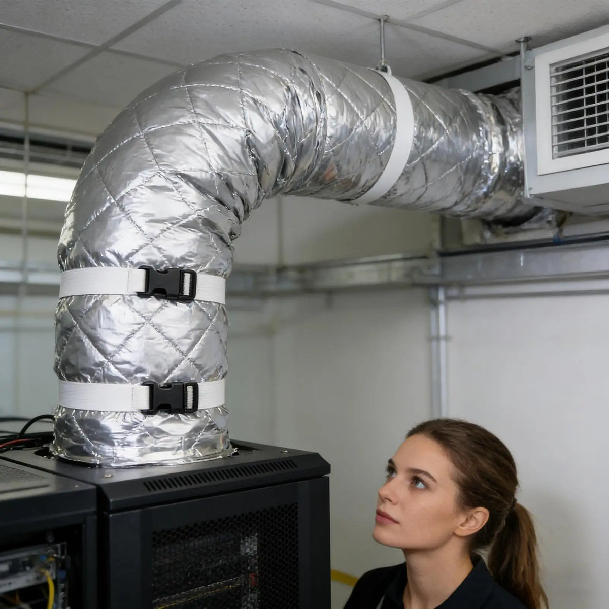 AC Hose Insulation Cover – Quilted Exhaust Tube Wrap