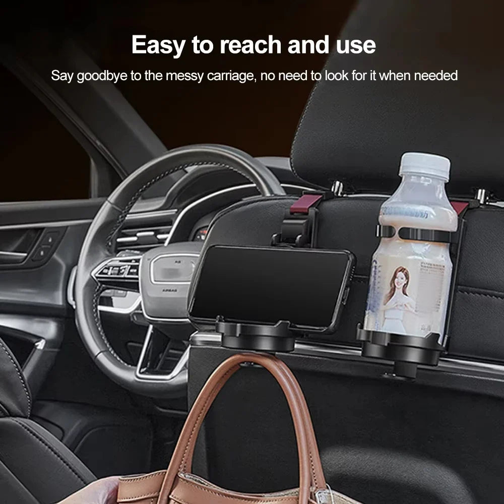 3-in-1 Car Cup Holder Air Vent Mount & Phone Organizer