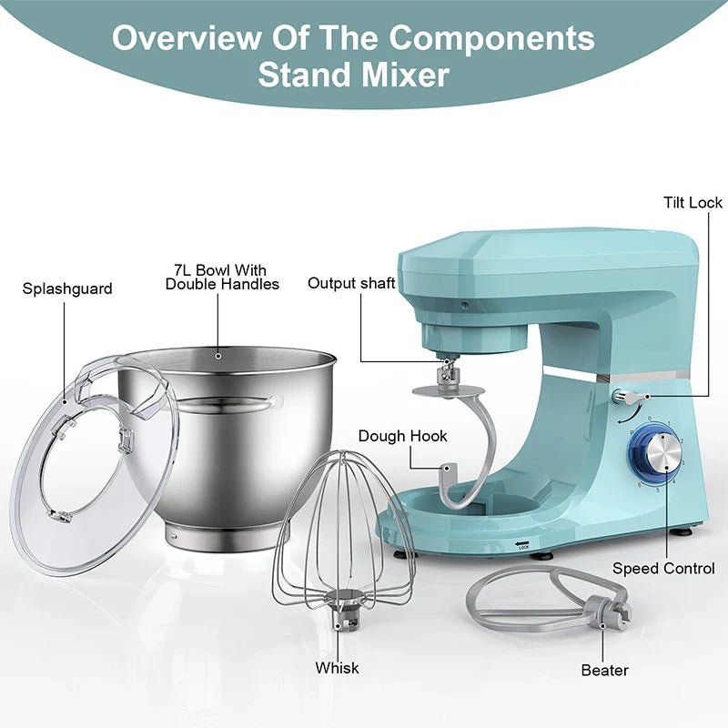 Planetary Stand Mixer 6.5–10L | Dough Kneader & Cake Mixer