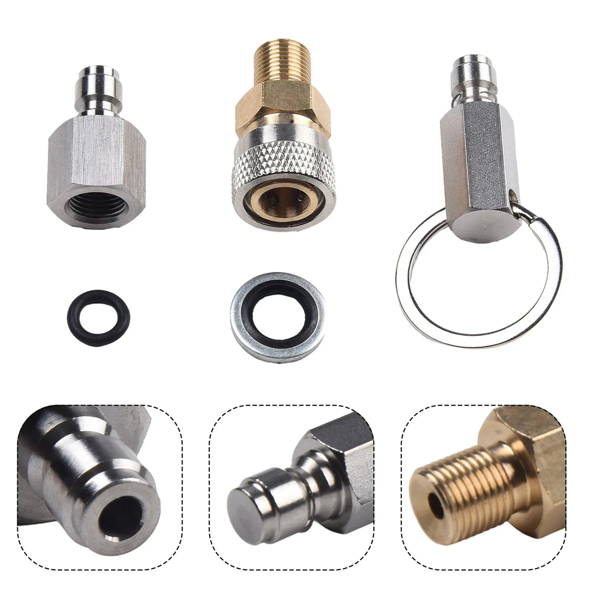 1/8 BSP Quick Connect Air Coupler Adapter Set – 3 Piece