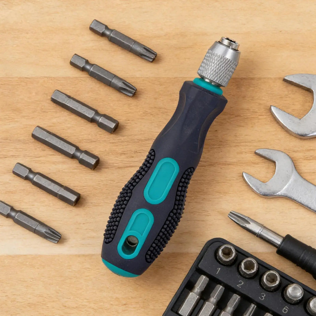 Quick Release 1/4" Hex Screwdriver Bit Handle | Non-Slip