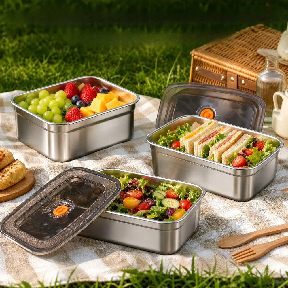 Stainless Steel Bento Box – Leak-Proof Lunch Container