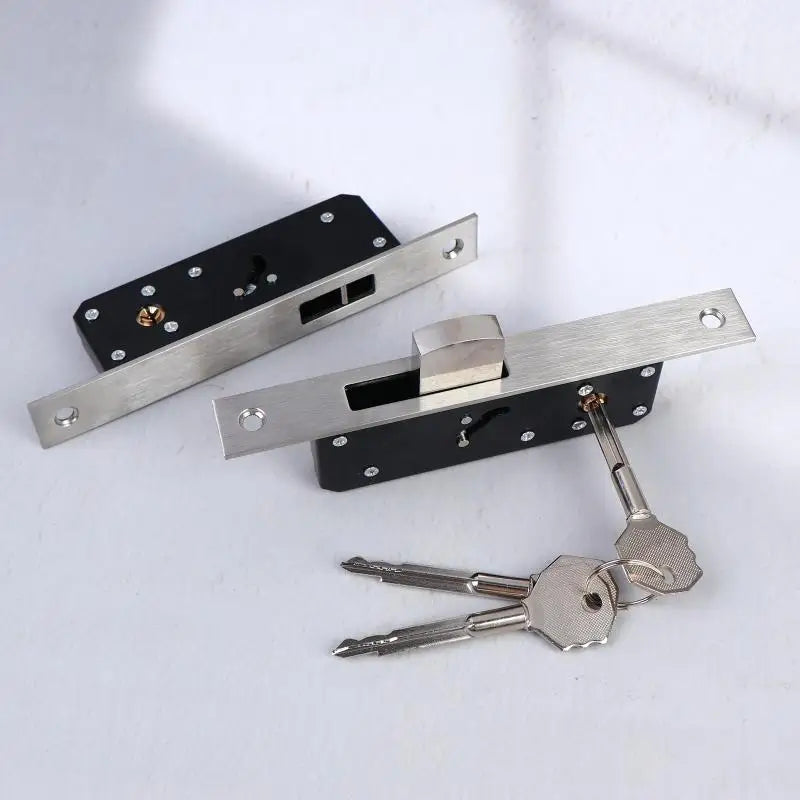 Sliding Door Hook Lock & Window Latch with Keys | Security