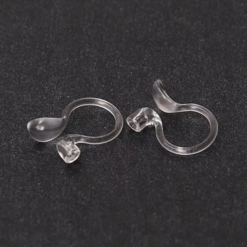 Clear U-Shaped Clip-On Earring Bases | 2 PCS DIY Jewelry Making