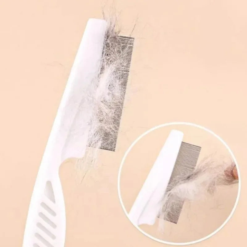 Pet Flea Comb Stainless Steel Dense Tooth for Cats & Dogs