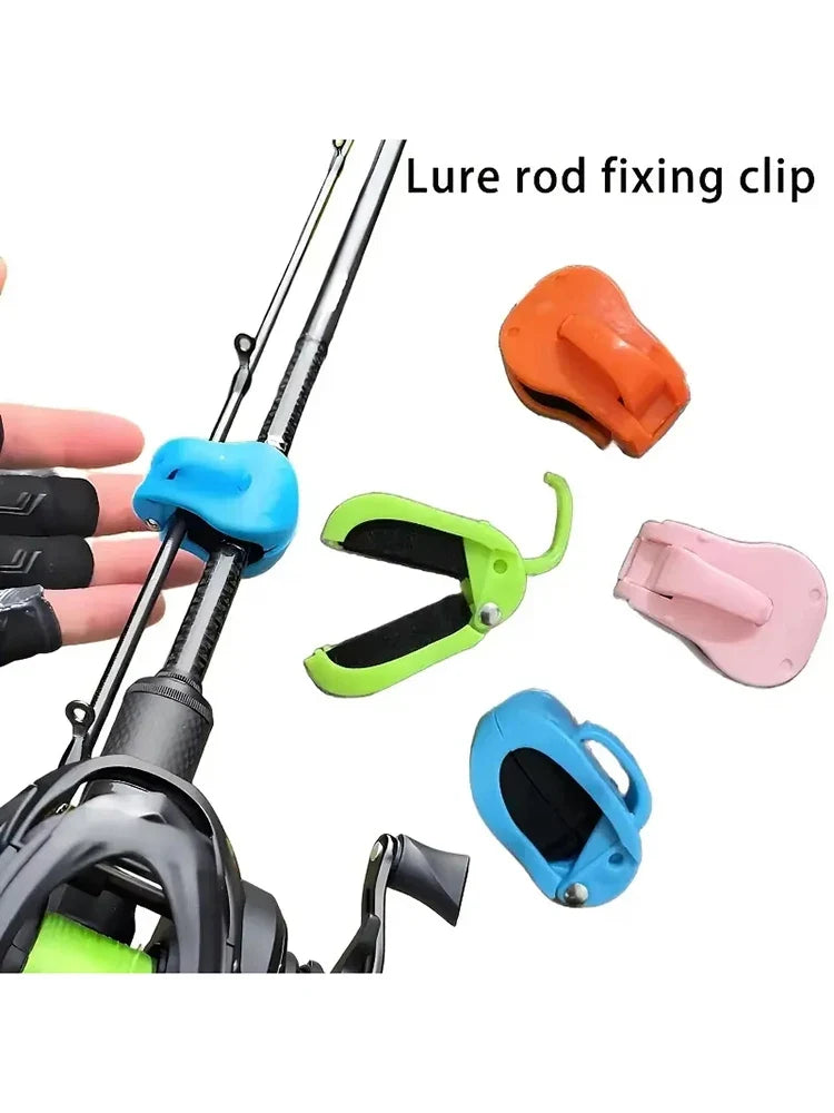 2-Pack Quick-Attach Fishing Rod Clip Holder & Organizer