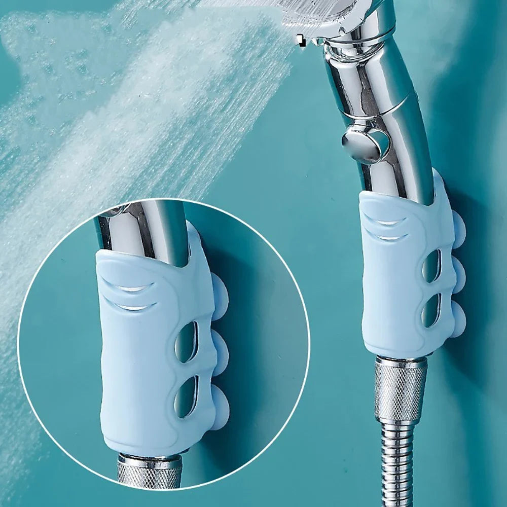 Adjustable No-Drill Suction Cup Shower Head Holder – Silicone
