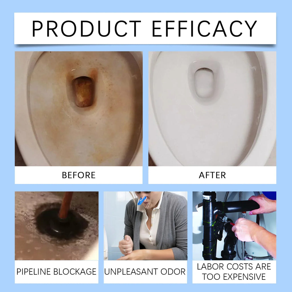 Toilet Cleaning Effervescent Tablets – Deodorize & Remove Stains