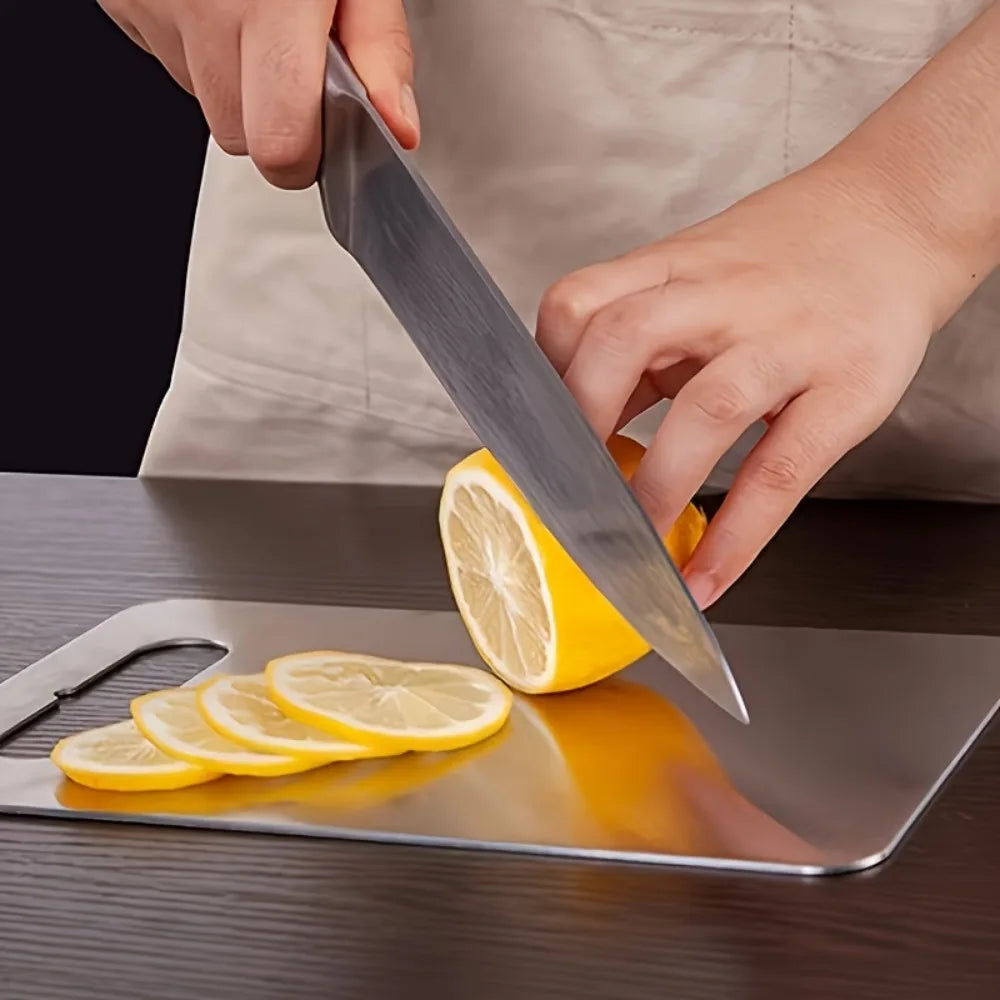 3-Piece Stainless Steel Cutting Board Set – BPA Free & Rustproof