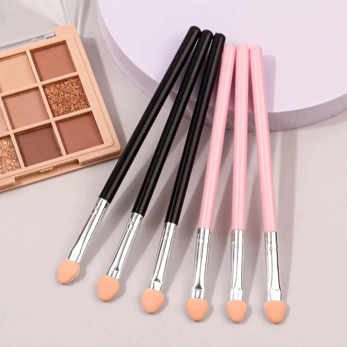 6PCS Double-Sided Eyeshadow Sponge Smudge Brush Set | Nixie
