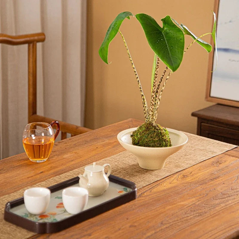 Porcelain Hydroponic Flower Pot – New Chinese Style Orchid Planter