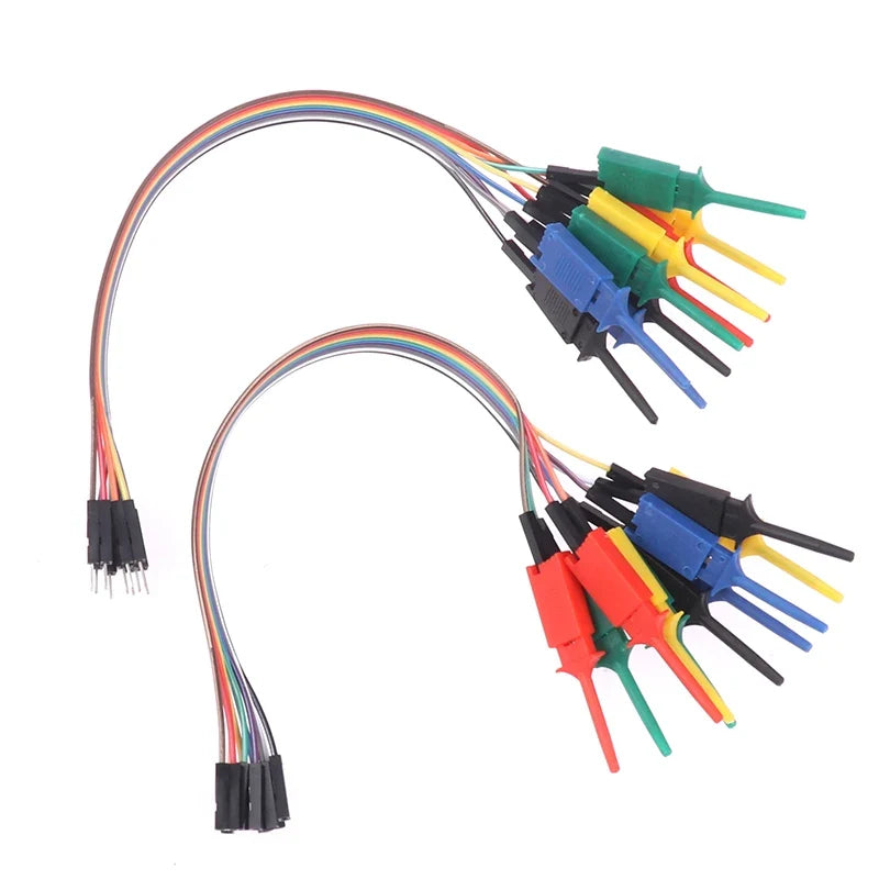 20cm Test Hook Clip Logic Analyzer Probe Cable Clamp Kit