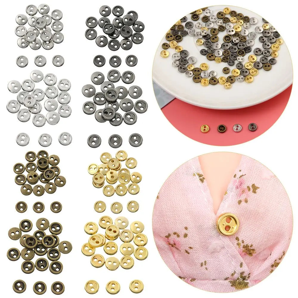 Mini Metal Buttons for Doll Clothes – 20pcs DIY Sewing Craft