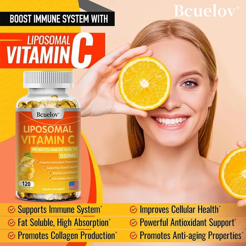 STRESSXCEL Liposomal Vitamin C Capsules | Antioxidant & Skin