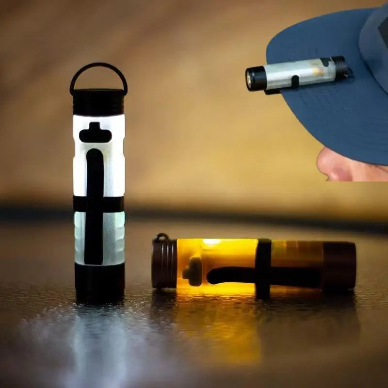 Nixie Mini LED Flashlight Magnetic Hook Key Clip USB-C – 1/3/5 Pack