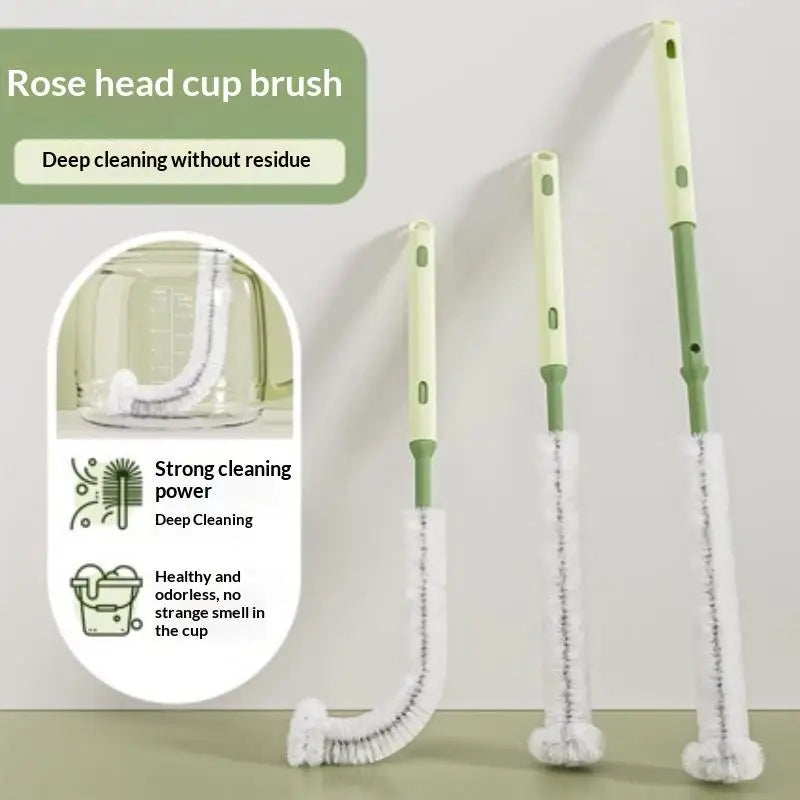 Telescopic Bottle Brush – Long Handle Cup Scrubber for Kitchen