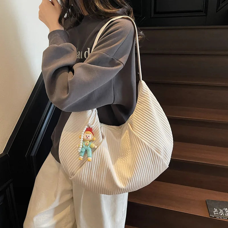 Women's Large Canvas Tote Bag | Casual Shoulder Bag 2025