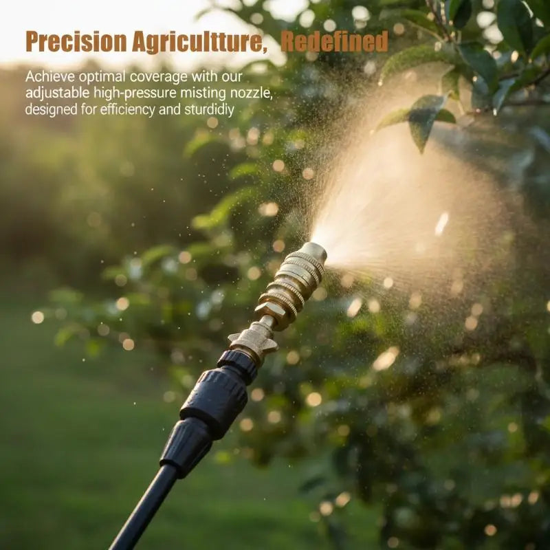 Brass Adjustable Mist & Jet Spray Nozzle for Electric Sprayers