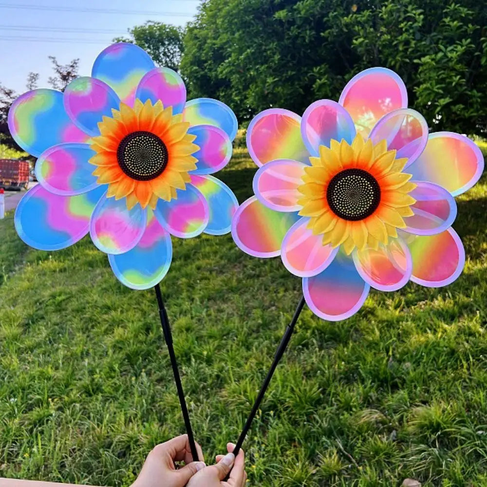 Sunflower Wind Spinner – Double-Layer Garden Windmill 28/37cm