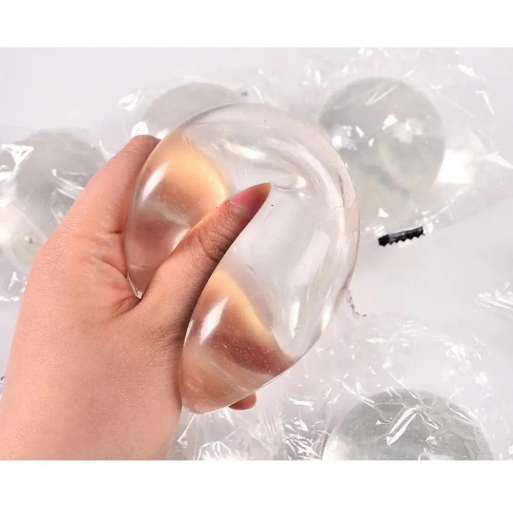 Transparent TPR Squeeze Ball – Squishy Fidget Toy for Focus