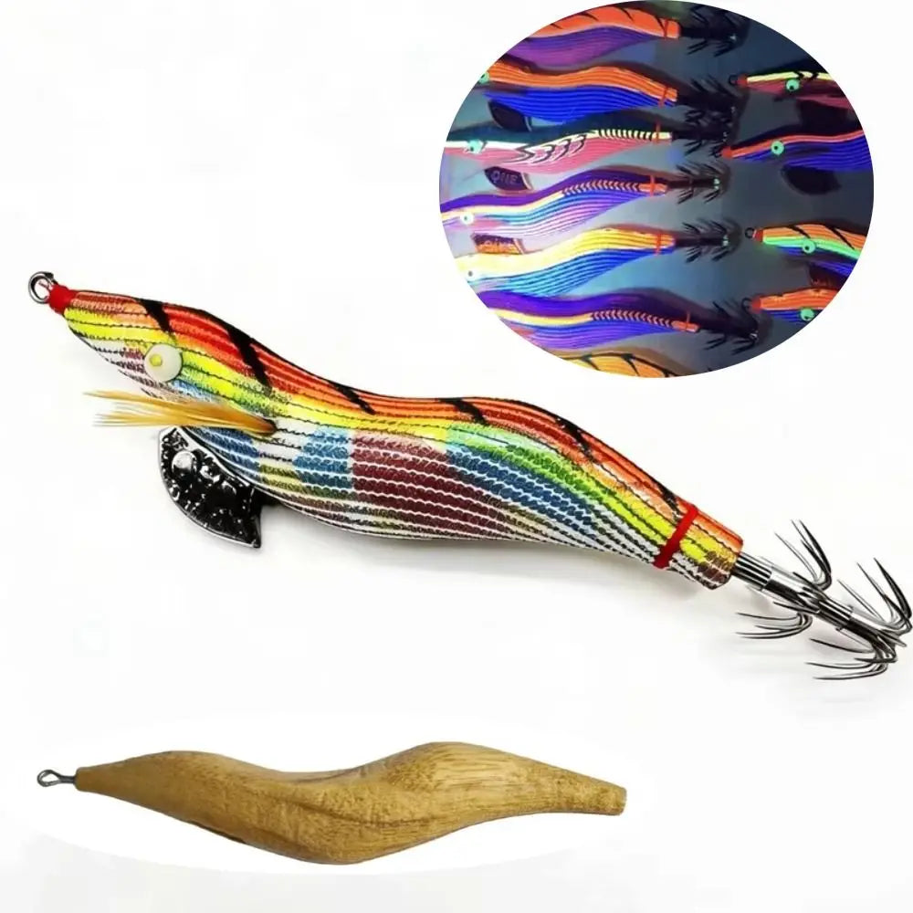 UV Luminous Wood Shrimp Jig Lure 3.0 – Squid & Octopus